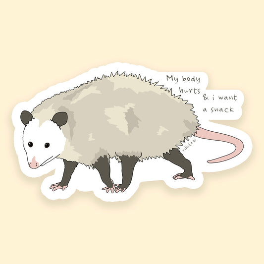 My Body Hurts | 4" Vinyl Sticker - Detezi Designs - 