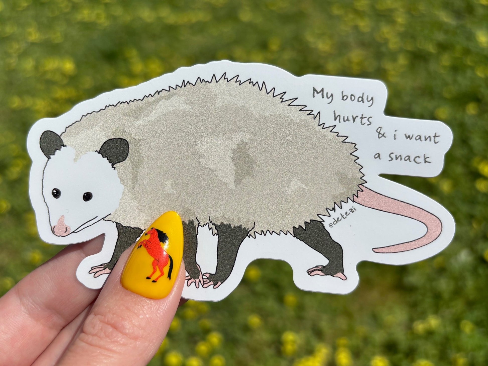 My Body Hurts | 4" Vinyl Sticker - Detezi Designs - 