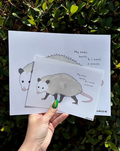 My Body Hurts | Giclée Fine Art Print - Detezi Designs - 
