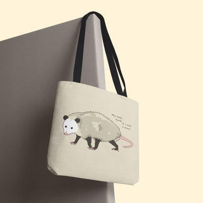 My Body Hurts | Opossum | Tote Bag | Three Sizes - Detezi Designs - 97502675441867837078