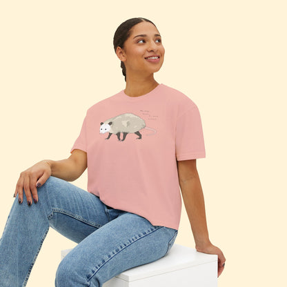 My Body Hurts | Possum | Comfort Colors Boxy Tee - Detezi Designs - 18014413854246573074