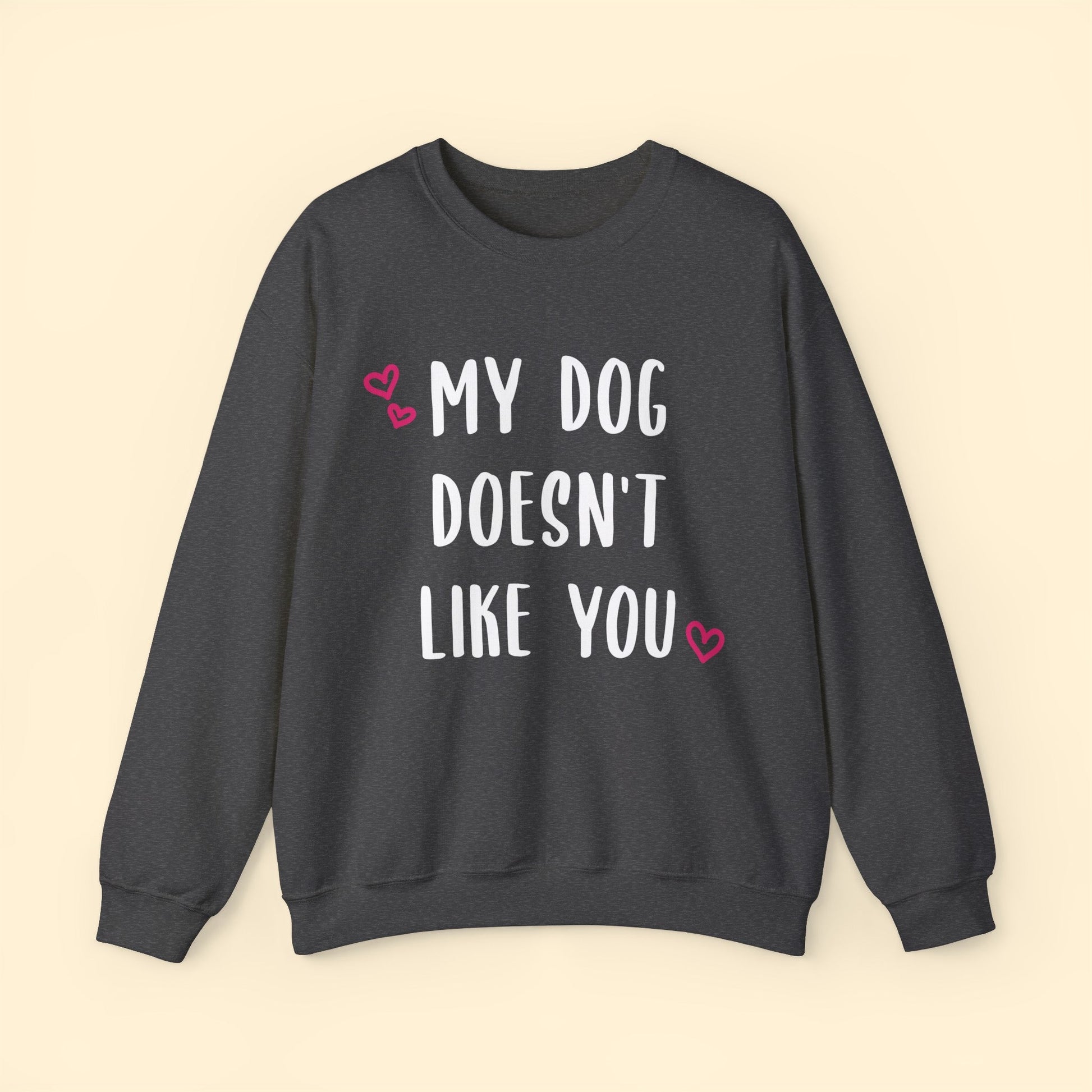 My Dog Doesn't Like You | Crewneck Sweatshirt - Detezi Designs-31689833835500817732