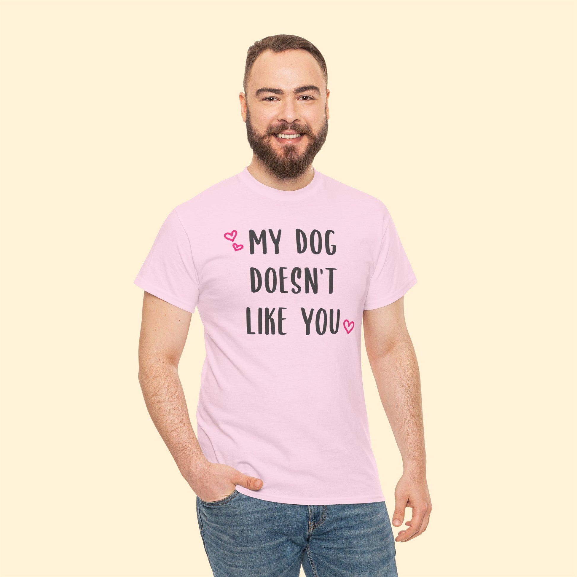 My Dog Doesn't Like You | Text Tees - Detezi Designs-12253424774348971008