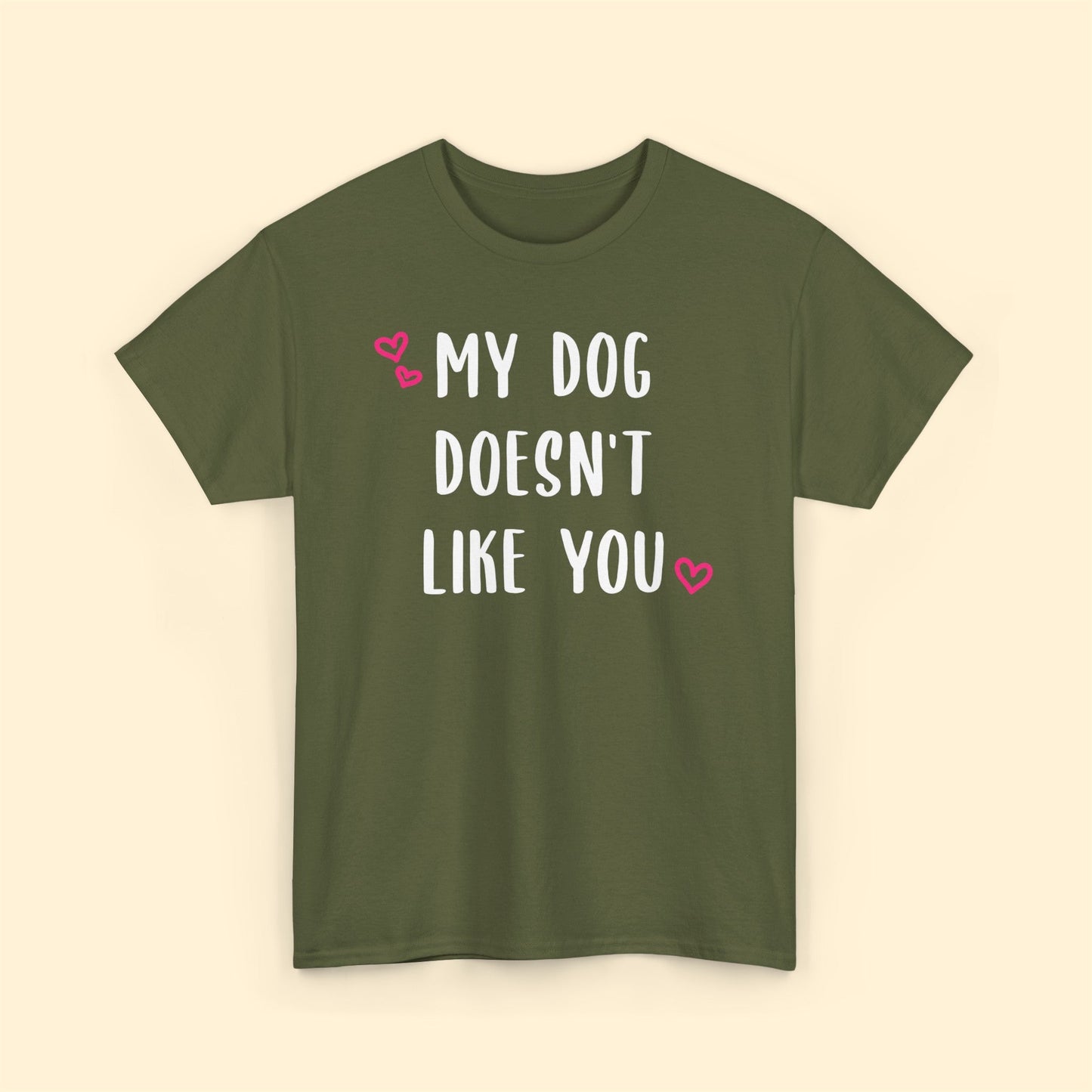 My Dog Doesn't Like You | Text Tees - Detezi Designs-12253424774348971008