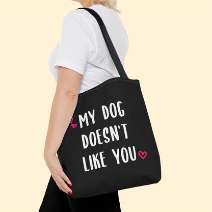 My Dog Doesn't Like You | Tote Bag - Detezi Designs-22116741565816748095