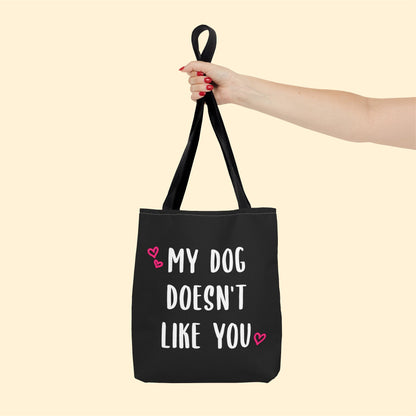 My Dog Doesn't Like You | Tote Bag - Detezi Designs-22116741565816748095