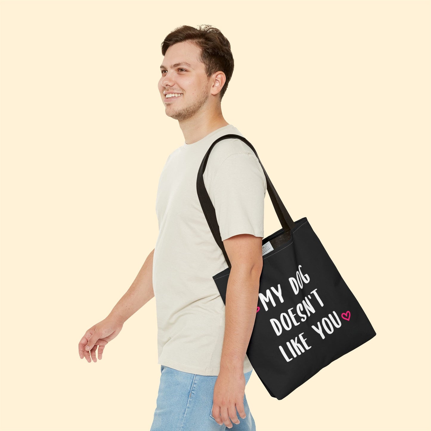 My Dog Doesn't Like You | Tote Bag - Detezi Designs-22116741565816748095