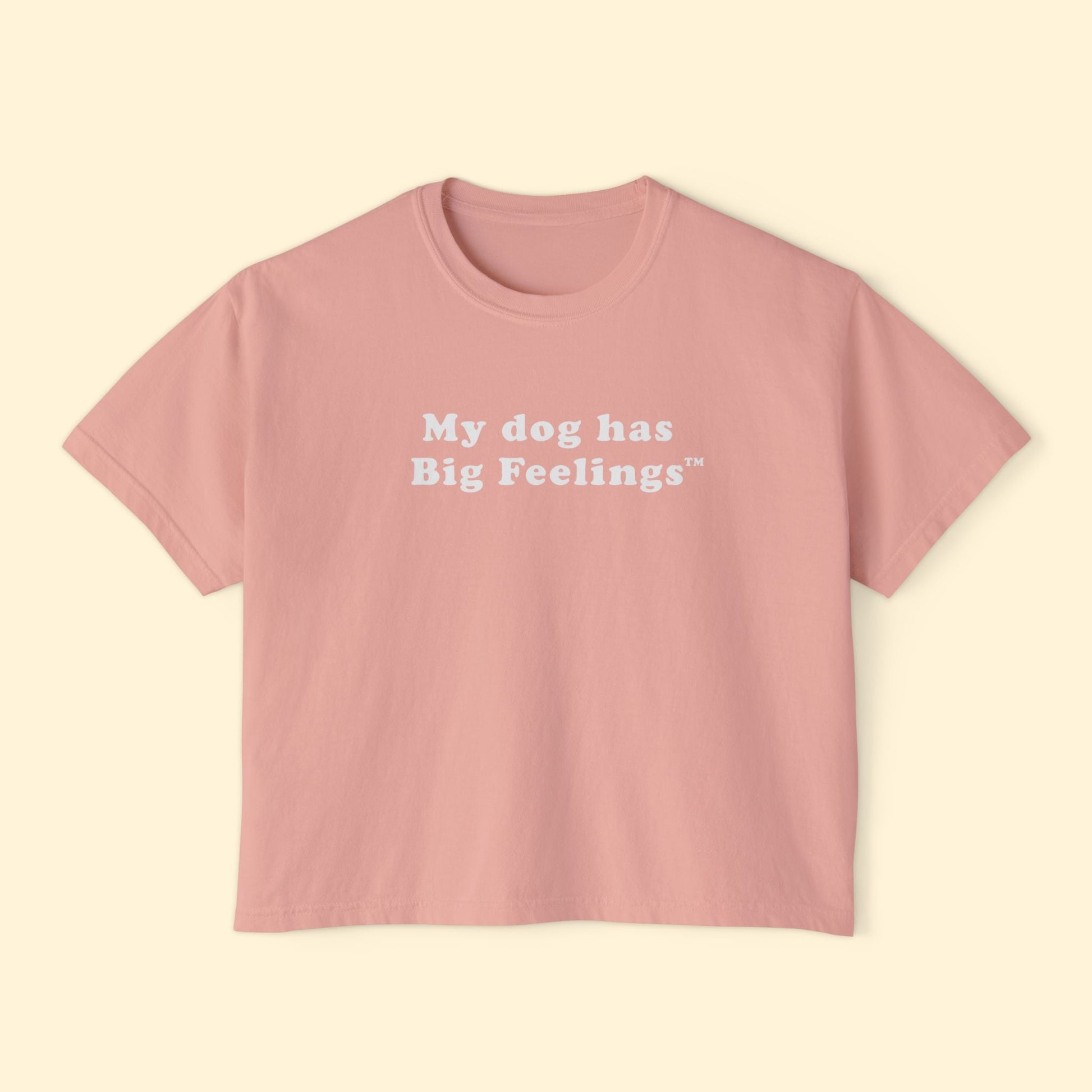 My Dog Has Big Feelings™ | Comfort Colors Boxy Tee - Detezi Designs - 18922566648483564333