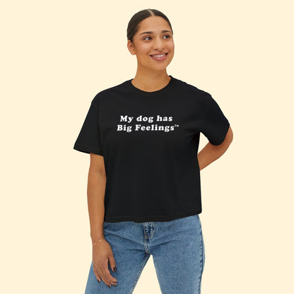 My Dog Has Big Feelings™ | Comfort Colors Boxy Tee - Detezi Designs - 24091706453688309952