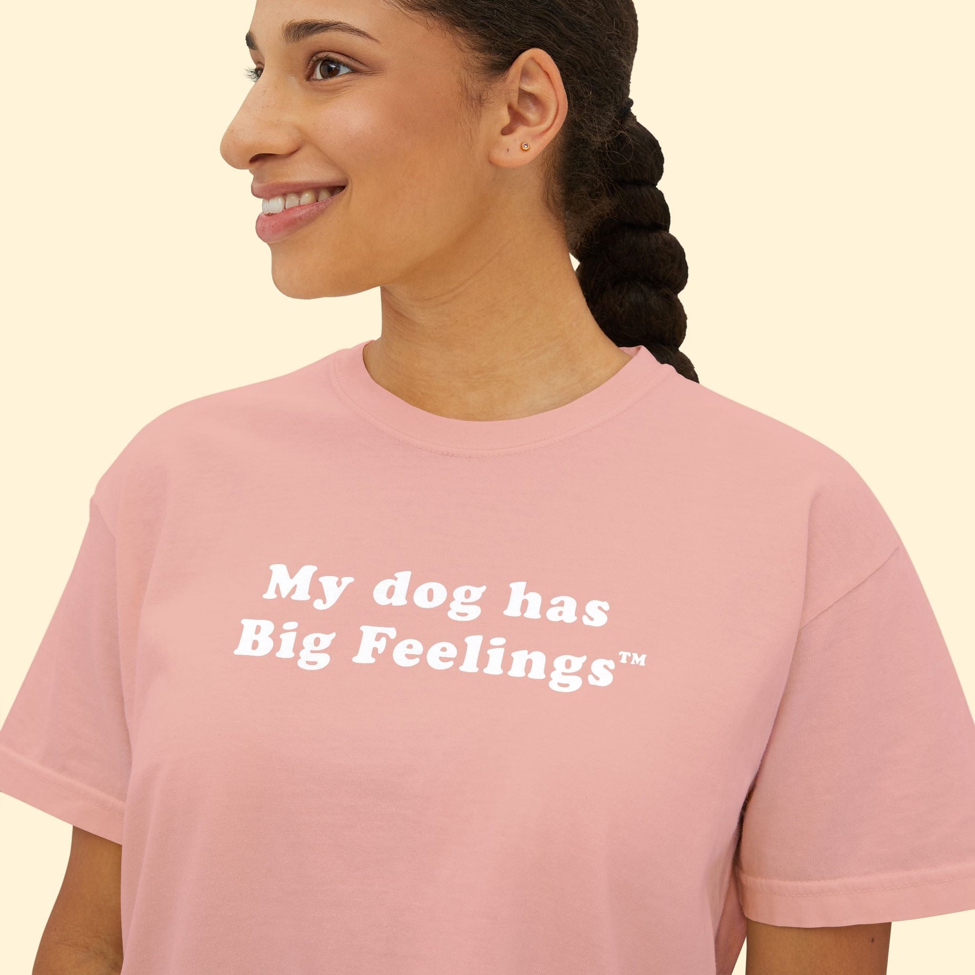 My Dog Has Big Feelings™ | Comfort Colors Boxy Tee - Detezi Designs - 24091706453688309952