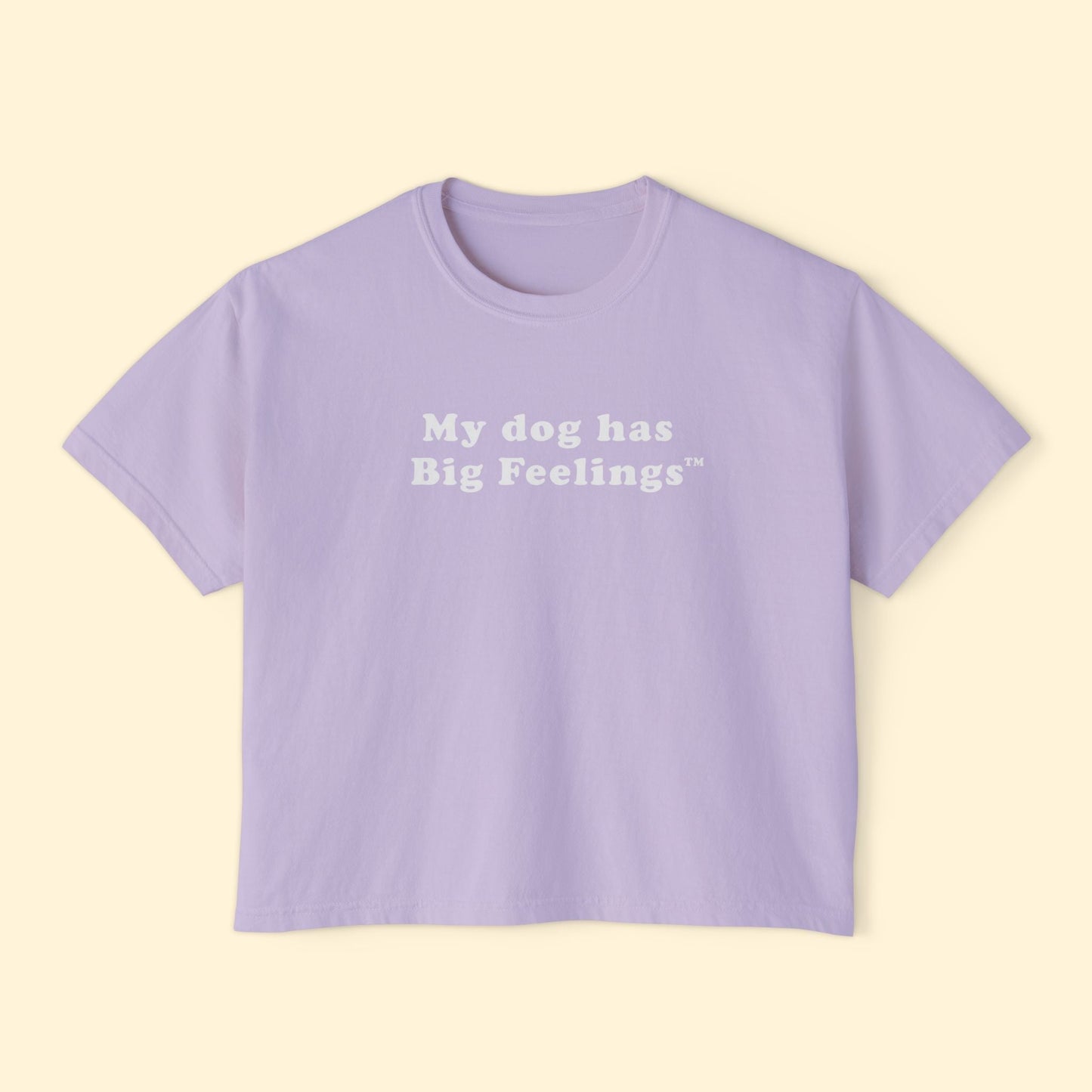 My Dog Has Big Feelings™ | Comfort Colors Boxy Tee - Detezi Designs - 46468293695084850284