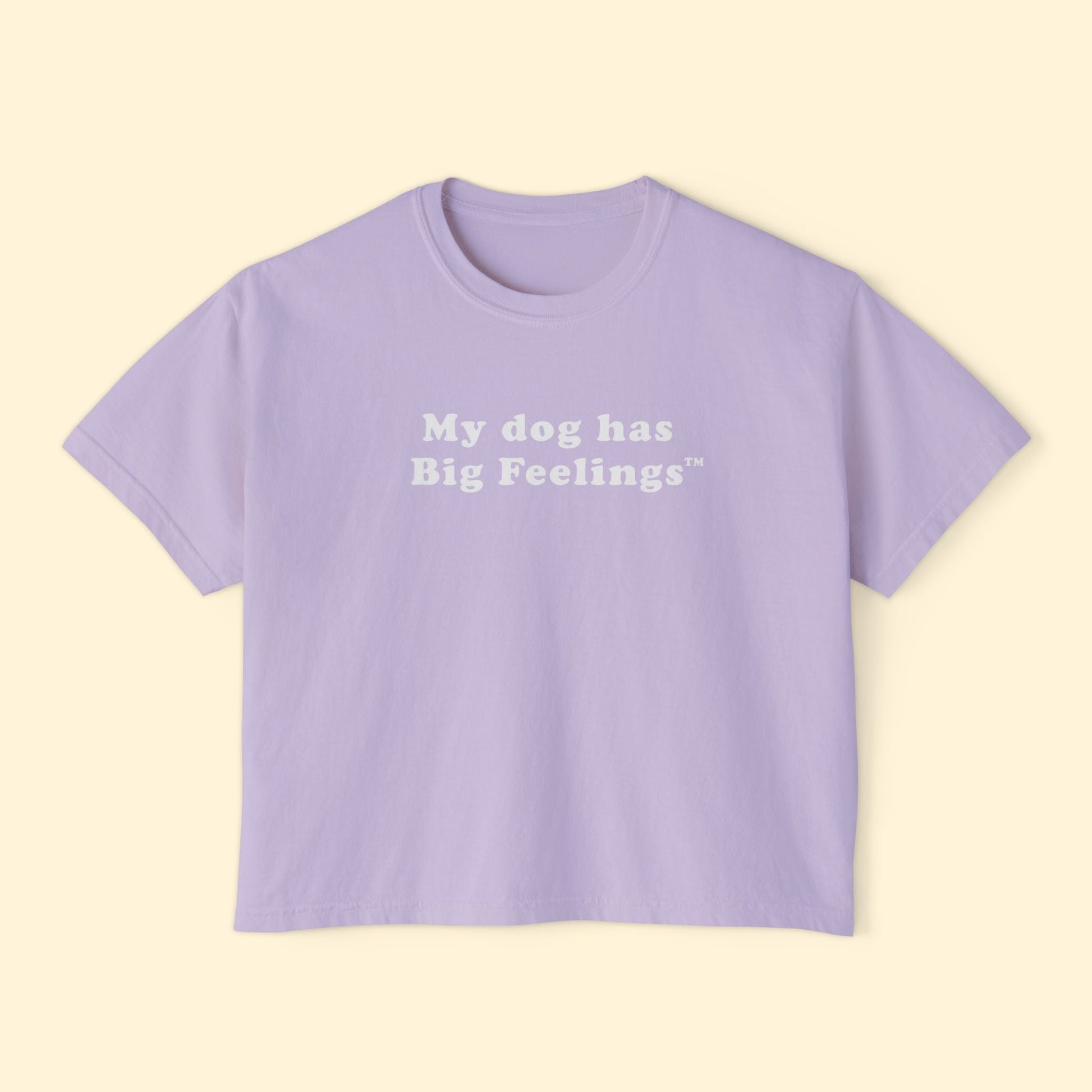 My Dog Has Big Feelings™ | Comfort Colors Boxy Tee - Detezi Designs - 46468293695084850284