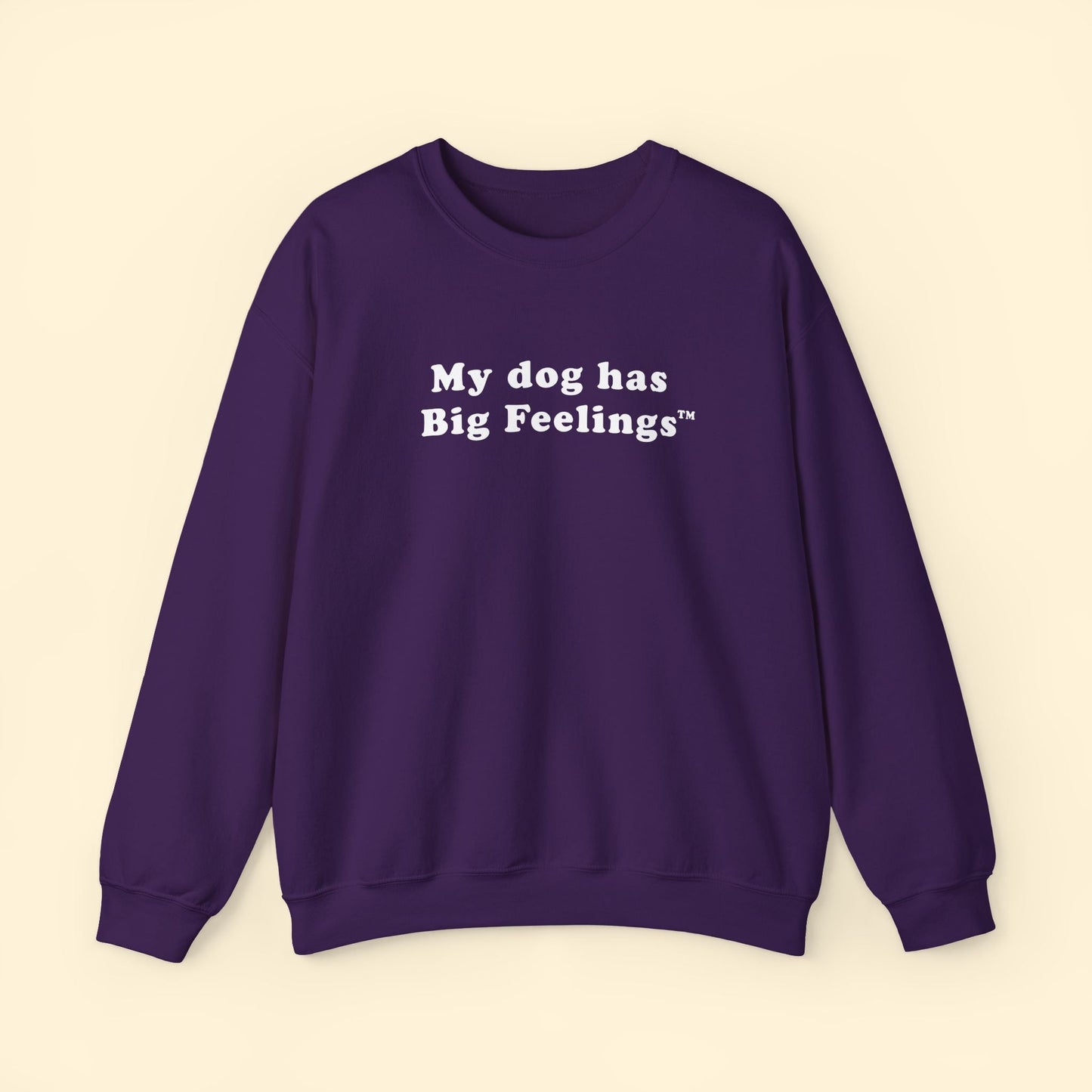 My Dog Has Big Feelings™ | Crewneck Sweatshirt - Detezi Designs - 10461865271109653058