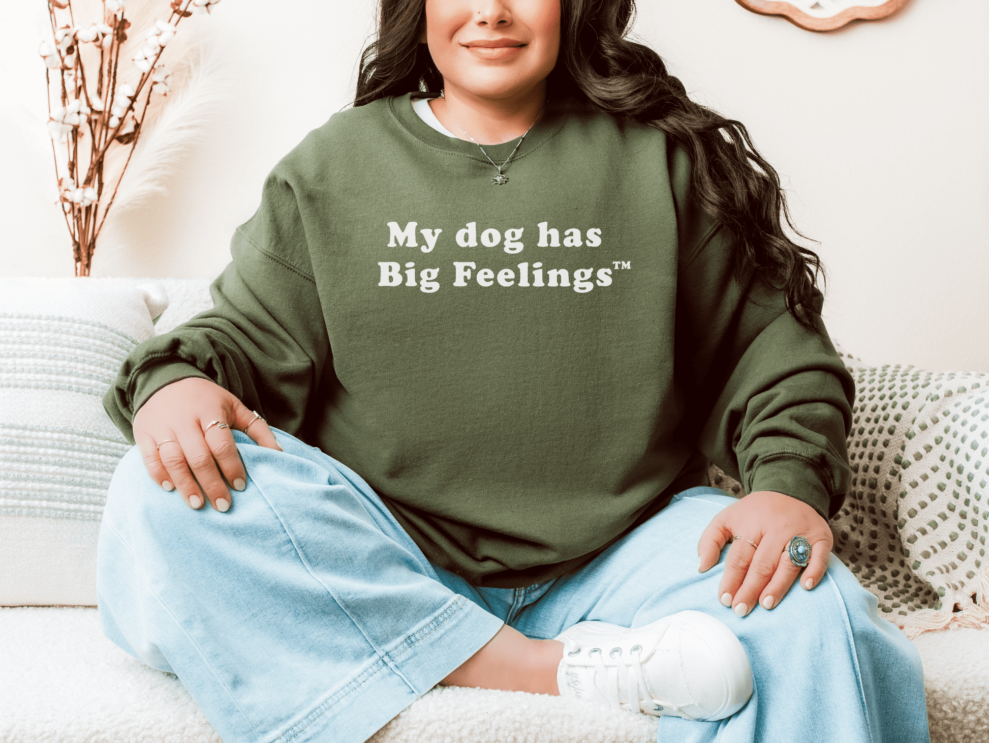 My Dog Has Big Feelings™ | Crewneck Sweatshirt - Detezi Designs - 77119602703965495919