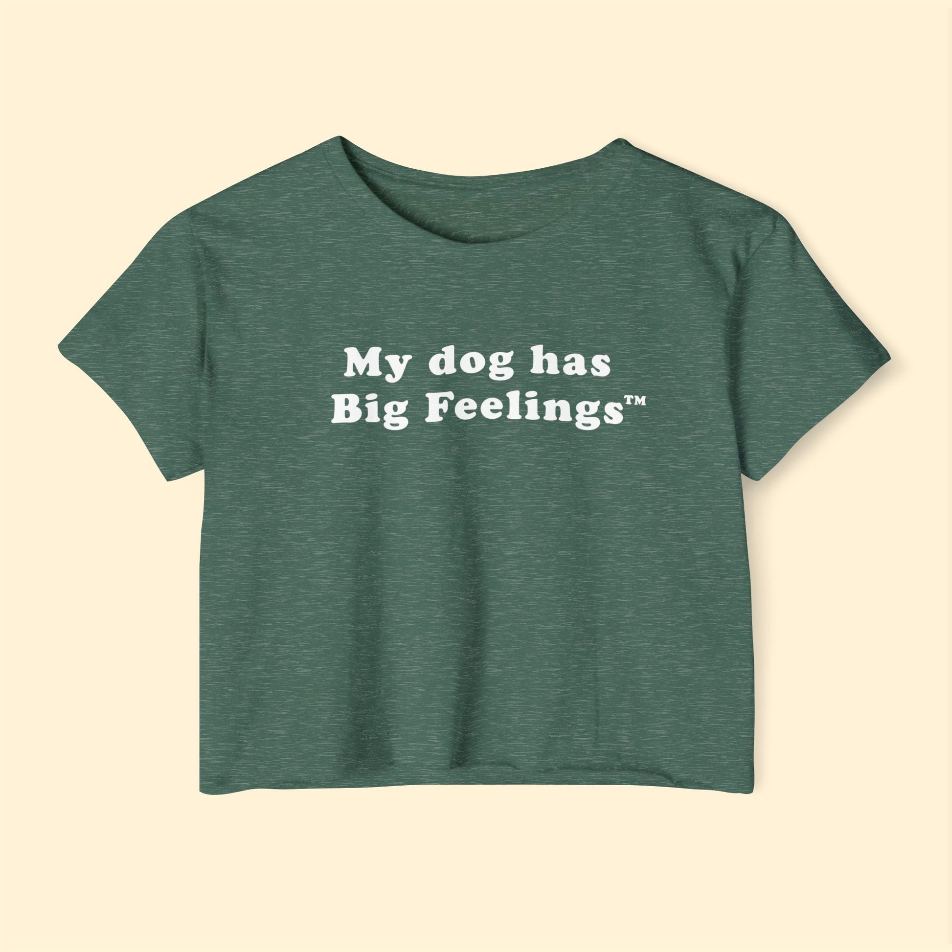 My Dog Has Big Feelings™ | Festival Crop Top - Detezi Designs - 18064837816601502605