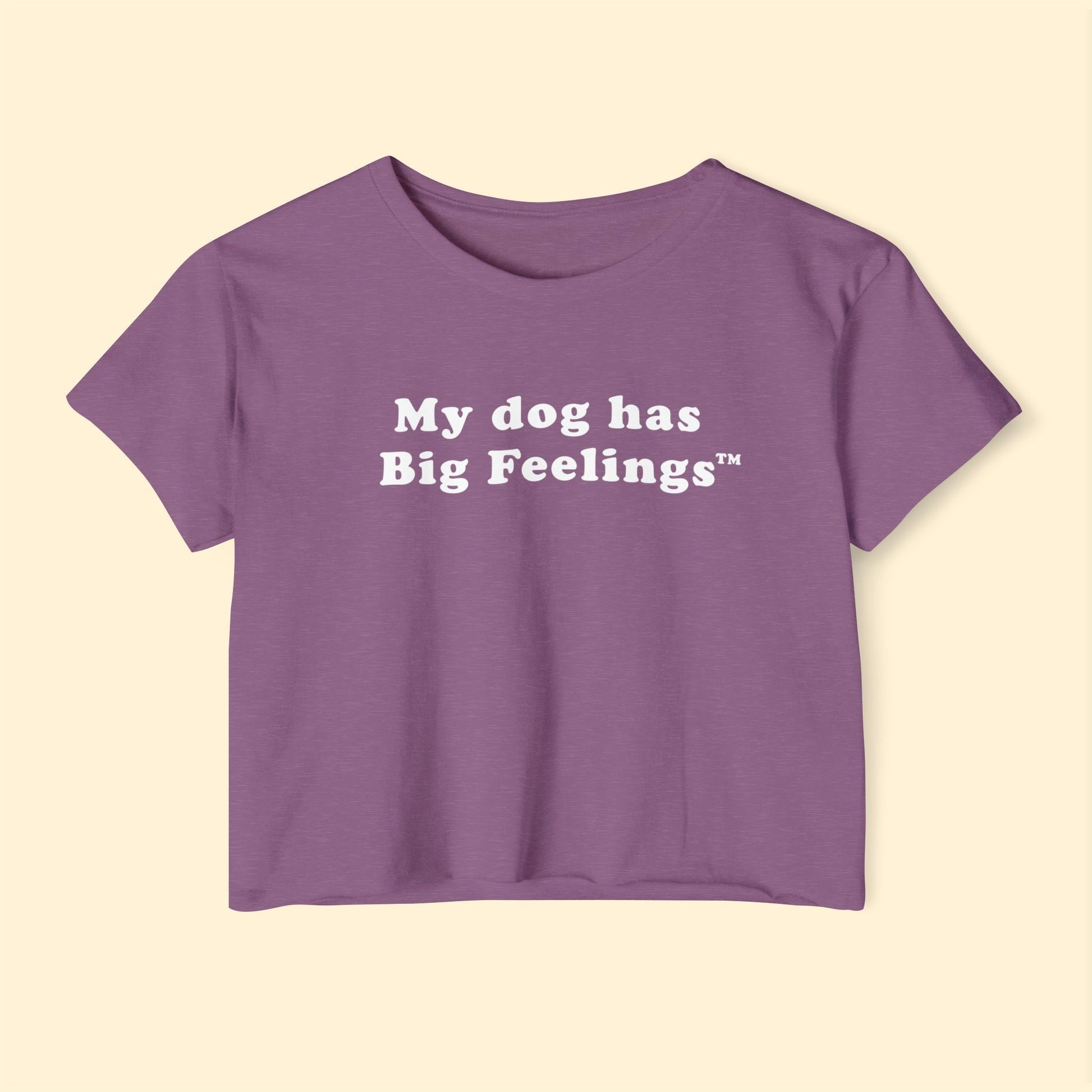 My Dog Has Big Feelings™ | Festival Crop Top - Detezi Designs - 32468452276212413640