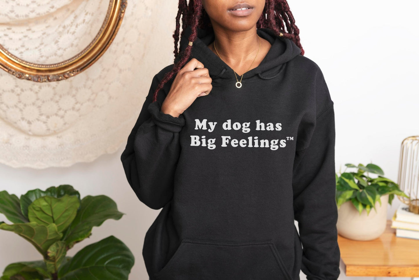 My Dog Has Big Feelings™ | Hooded Sweatshirt - Detezi Designs - 81726418386190767095