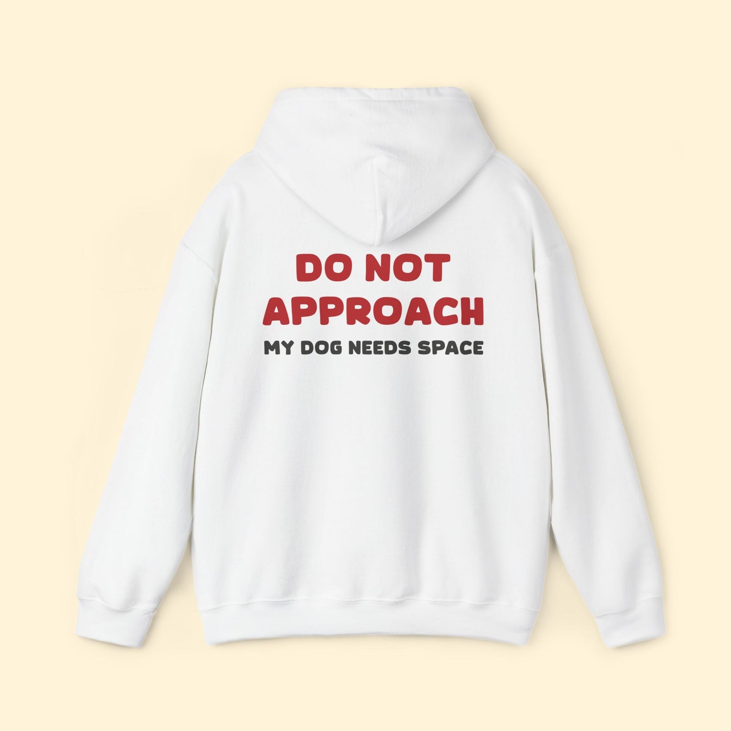 My Dog Is Reactive | 2 - Sided Print | Hooded Sweatshirt - Detezi Designs - 16924982997639872216