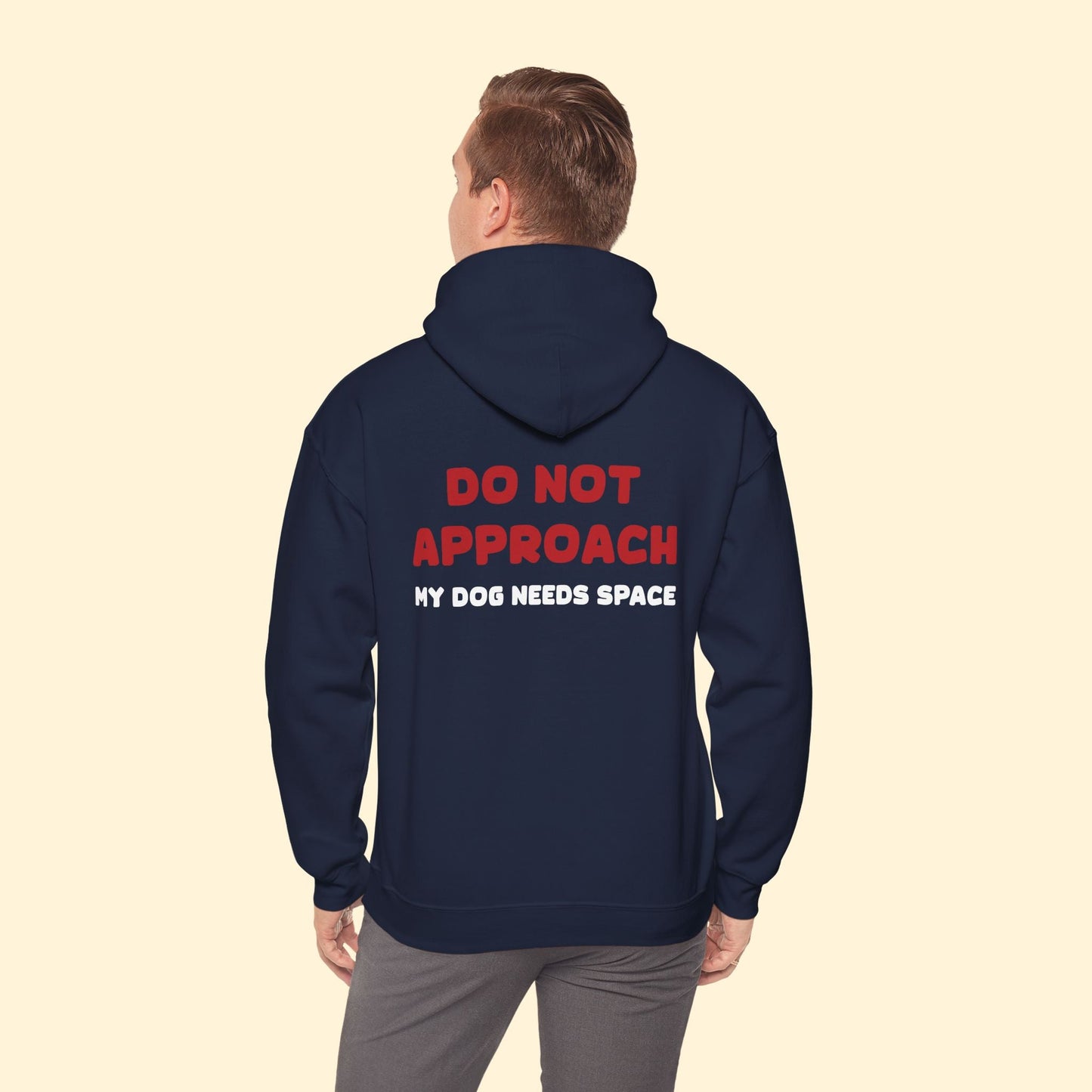 My Dog Is Reactive | 2 - Sided Print | Hooded Sweatshirt - Detezi Designs - 17154282637668776096