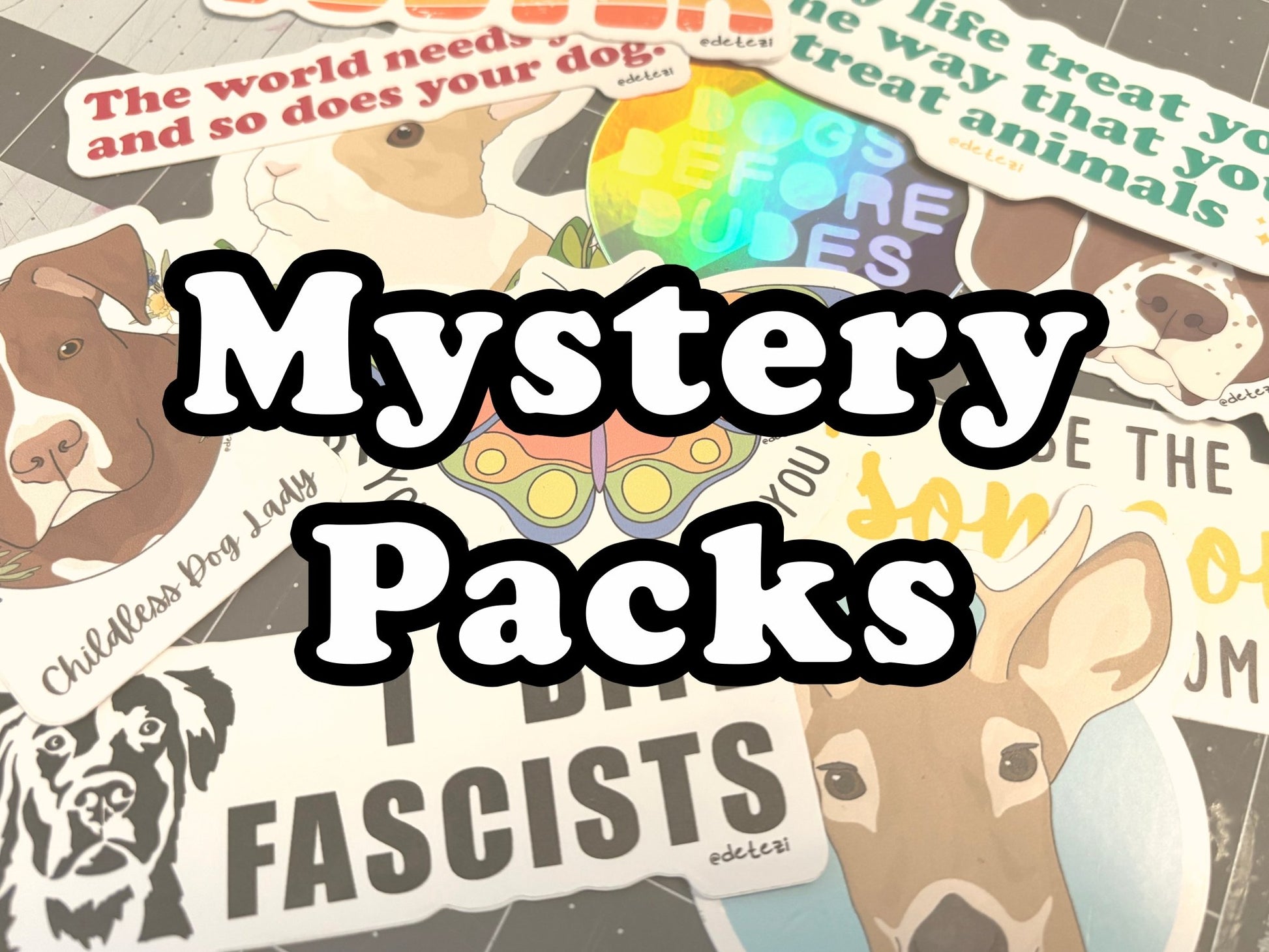 Mystery Sticker Pack! - Detezi Designs-