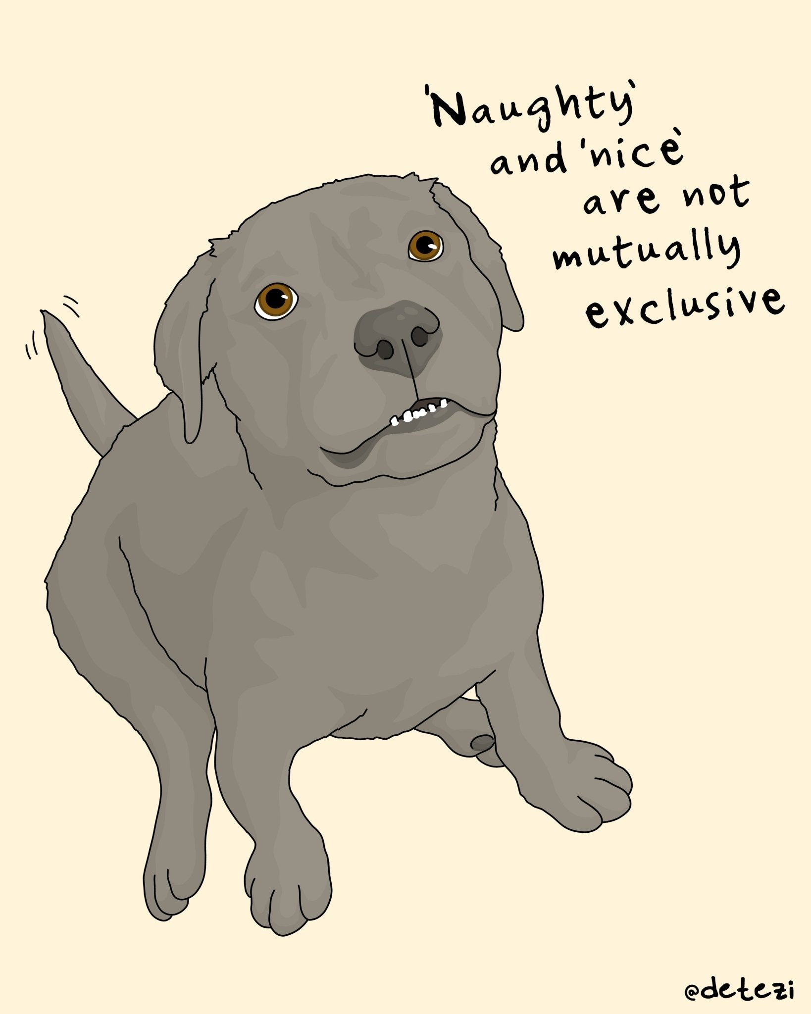 Naughty and Nice | Giclee Fine Art Print - Detezi Designs - 