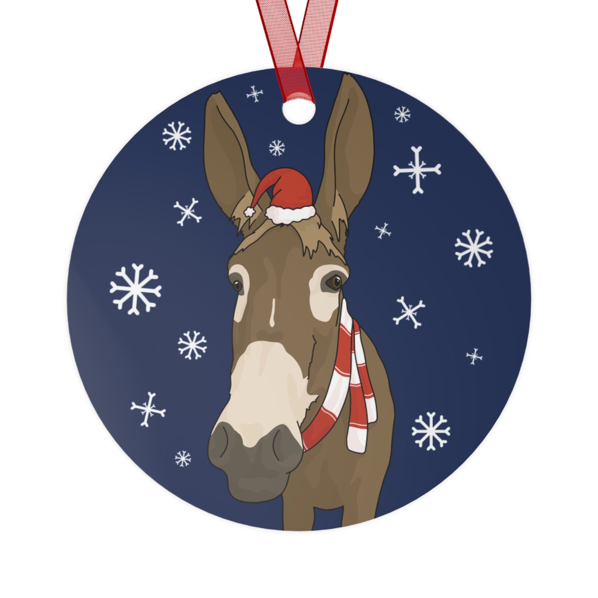 Naughty Donkey Farm Sanctuary | FUNDRAISER | 2024 Holiday Ornament - Detezi Designs - 86414327454255841441