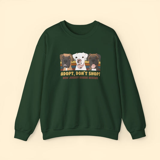 New Jersey Boxer Rescue | FUNDRAISER | Crewneck Sweatshirt - Detezi Designs - 26145810650902044855