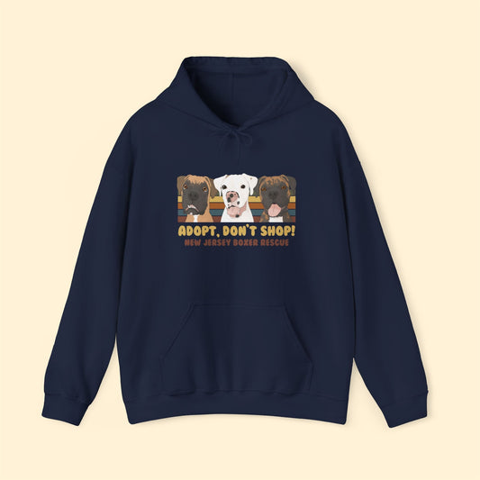 New Jersey Boxer Rescue | FUNDRAISER | Hooded Sweatshirt - Detezi Designs - 18789861894014764138