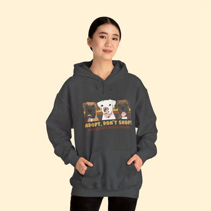 New Jersey Boxer Rescue | FUNDRAISER | Hooded Sweatshirt - Detezi Designs - 48945826004798654158