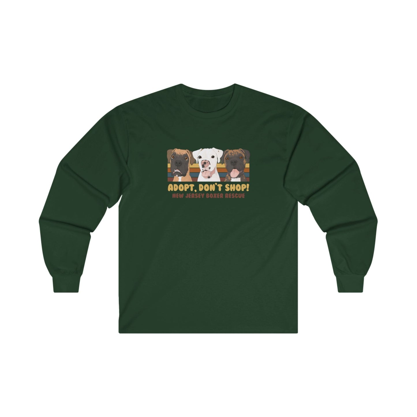 New Jersey Boxer Rescue | FUNDRAISER | Long Sleeve Tee - Detezi Designs - 12600046564273257886