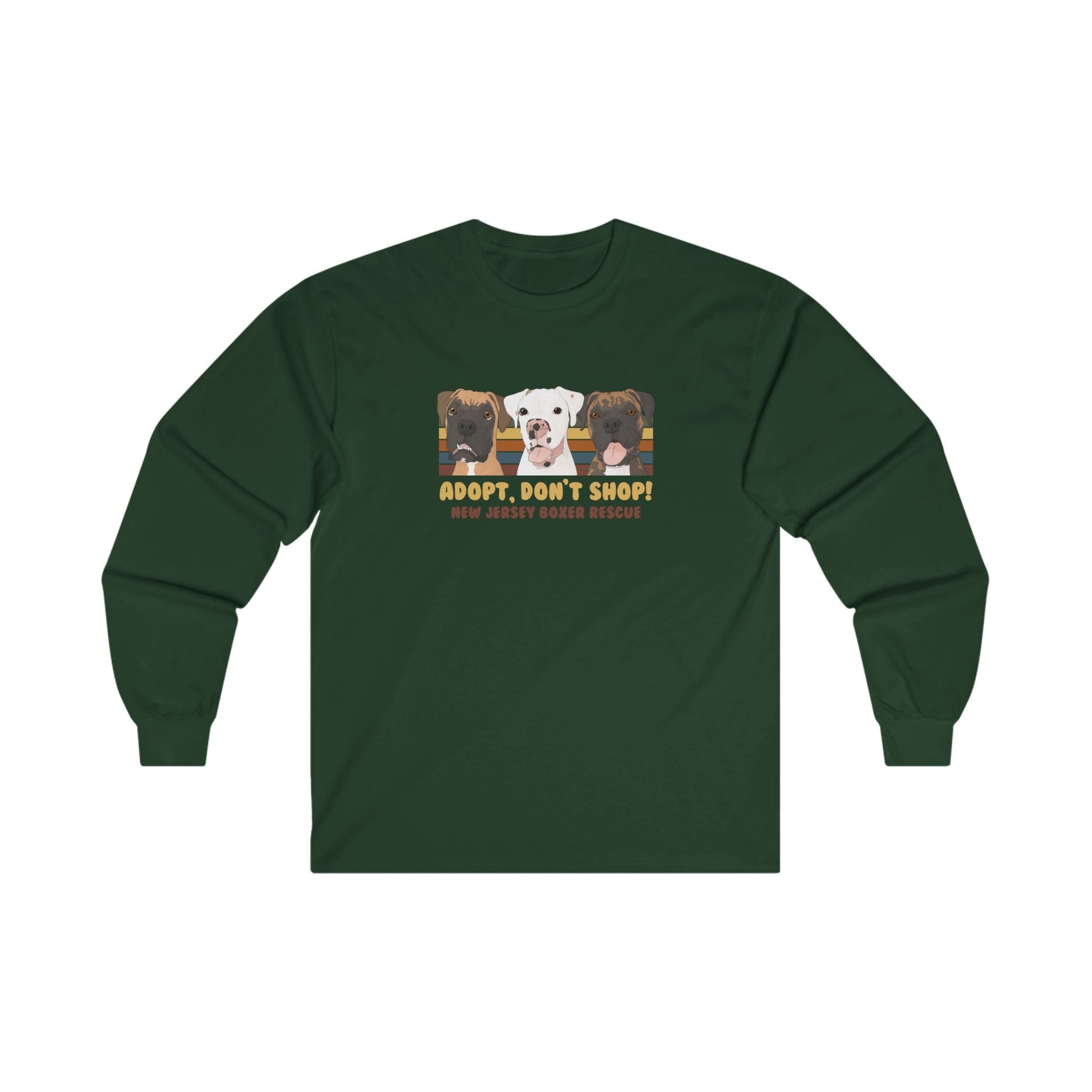 New Jersey Boxer Rescue | FUNDRAISER | Long Sleeve Tee - Detezi Designs - 12600046564273257886