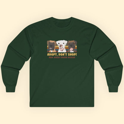 New Jersey Boxer Rescue | FUNDRAISER | Long Sleeve Tee - Detezi Designs - 12895455320108233742