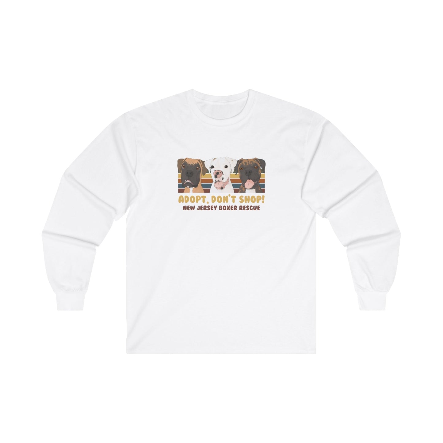 New Jersey Boxer Rescue | FUNDRAISER | Long Sleeve Tee - Detezi Designs - 12895455320108233742