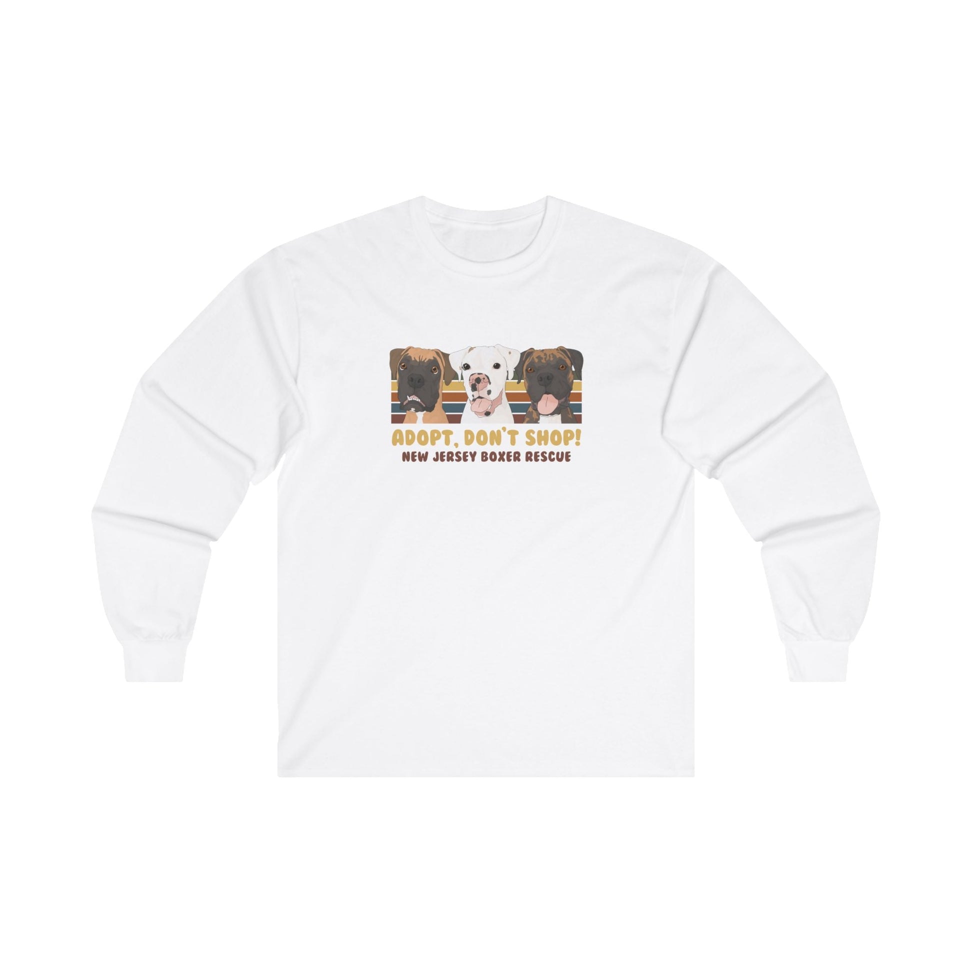 New Jersey Boxer Rescue | FUNDRAISER | Long Sleeve Tee - Detezi Designs - 12895455320108233742