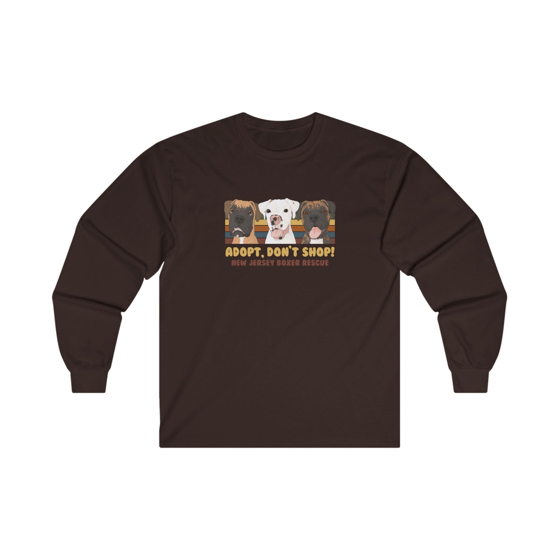 New Jersey Boxer Rescue | FUNDRAISER | Long Sleeve Tee - Detezi Designs - 17902787064255067250