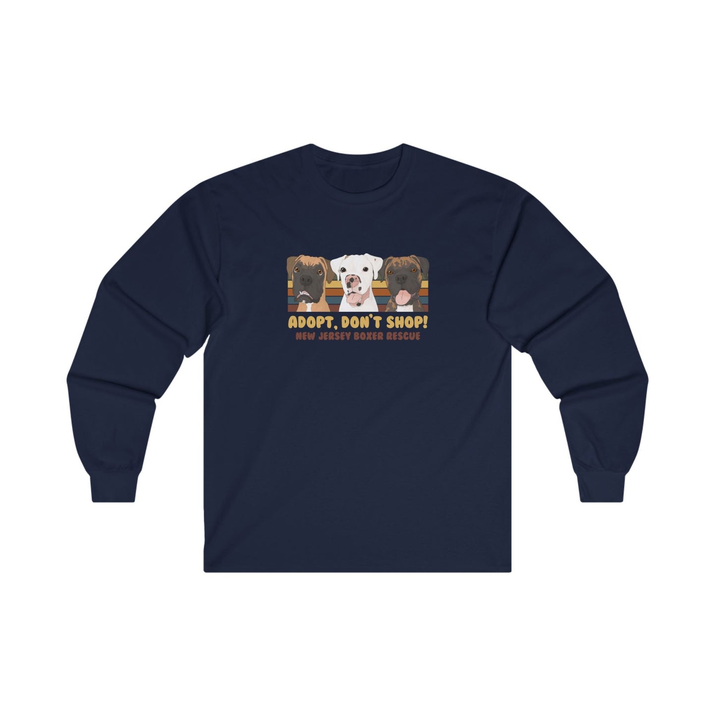 New Jersey Boxer Rescue | FUNDRAISER | Long Sleeve Tee - Detezi Designs - 19227665008586838373