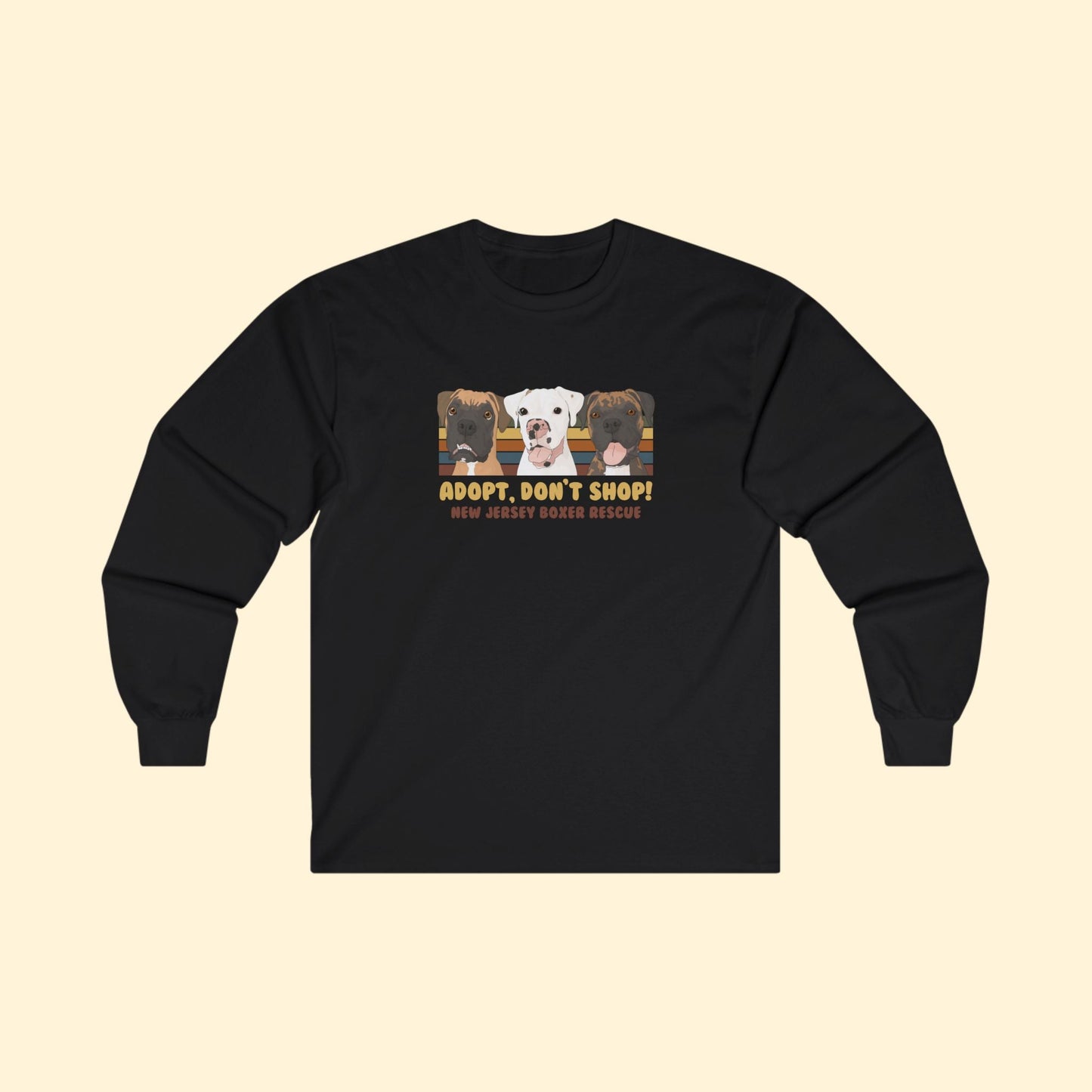 New Jersey Boxer Rescue | FUNDRAISER | Long Sleeve Tee - Detezi Designs - 23586892707964753827