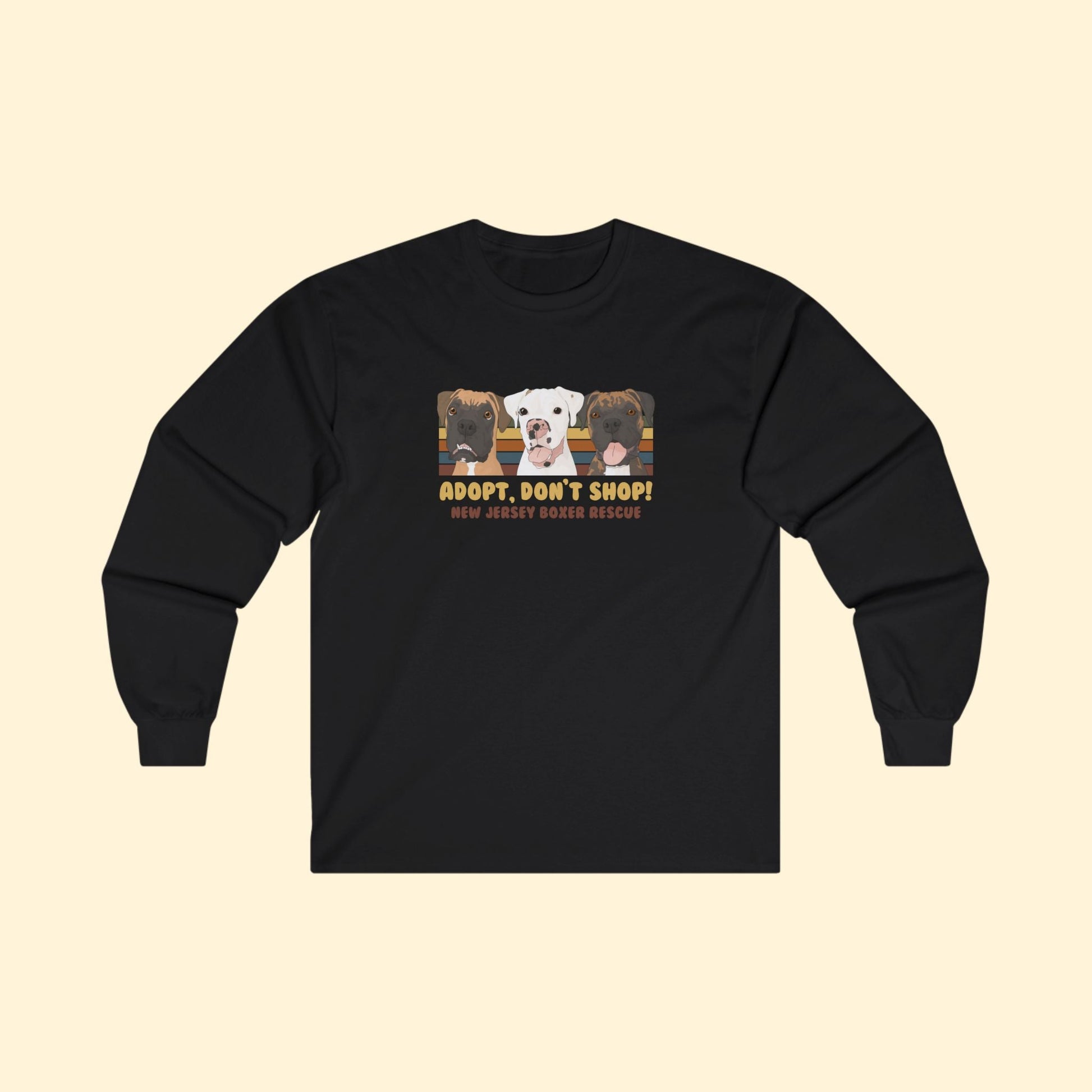 New Jersey Boxer Rescue | FUNDRAISER | Long Sleeve Tee - Detezi Designs - 23586892707964753827