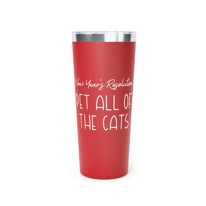 New Year's Resolution: Pet All Of The Cats | Tumbler - Detezi Designs - 21978667530438531962