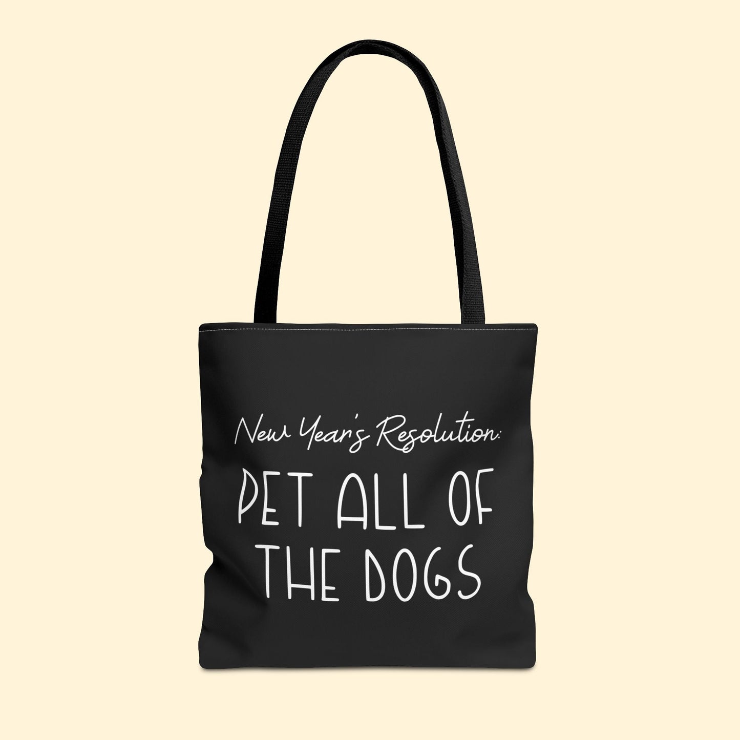 New Year's Resolution: Pet All Of The Dogs | Tote Bag - Detezi Designs - 25166887780082926104