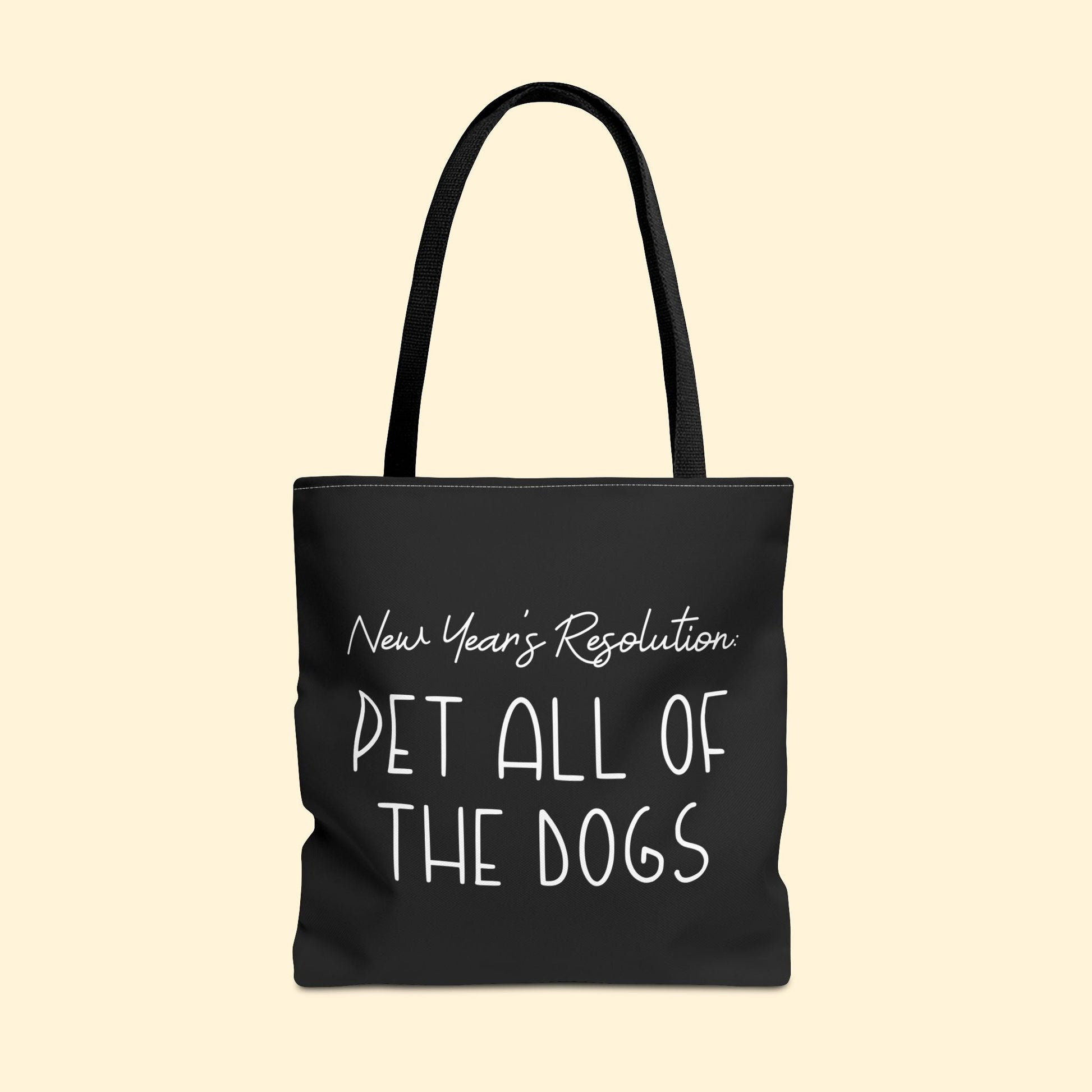 New Year's Resolution: Pet All Of The Dogs | Tote Bag - Detezi Designs - 33128196189769037987