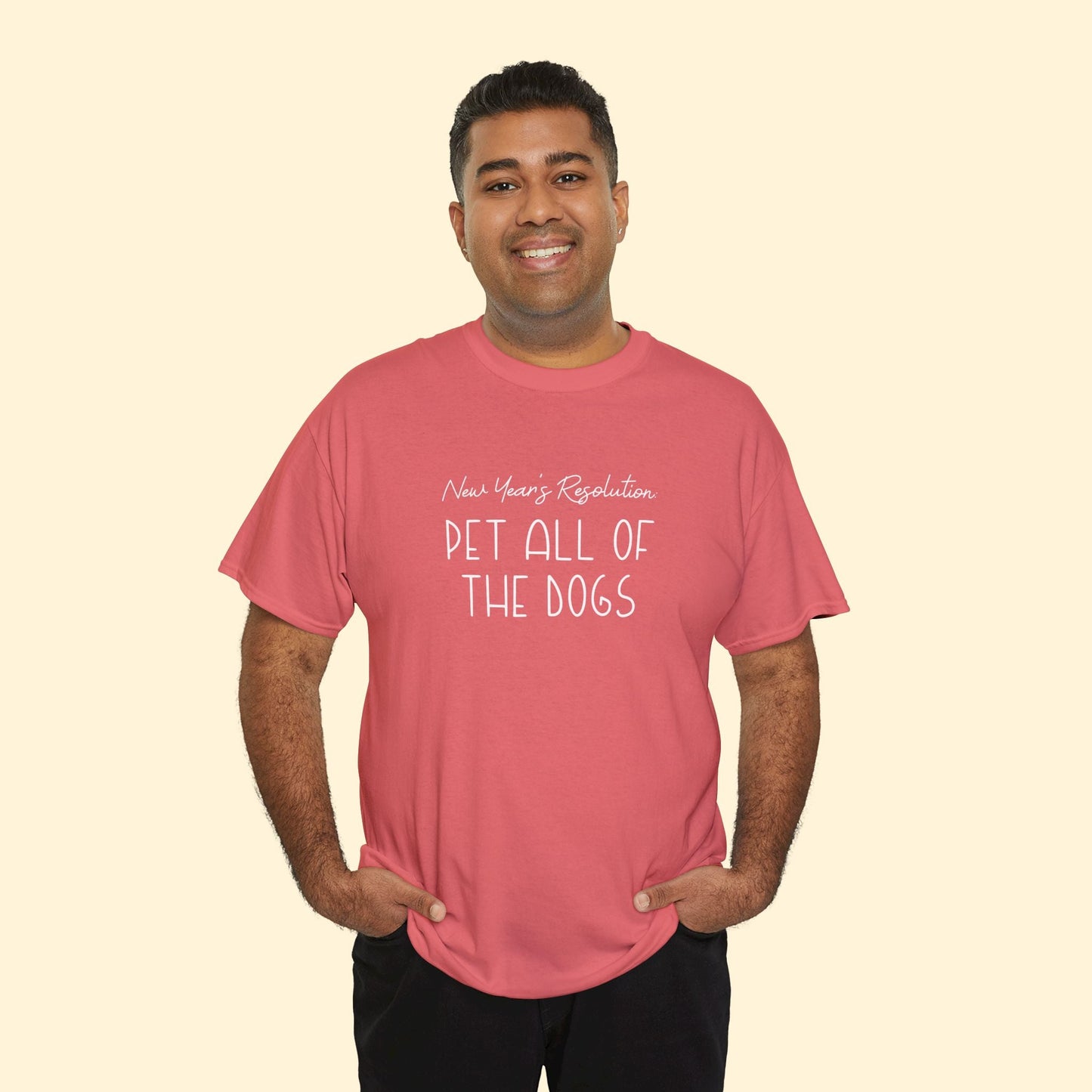 New Year's Resolution: Pet All Of The Dogs | Unisex Tee - Detezi Designs - 82678351421834139769