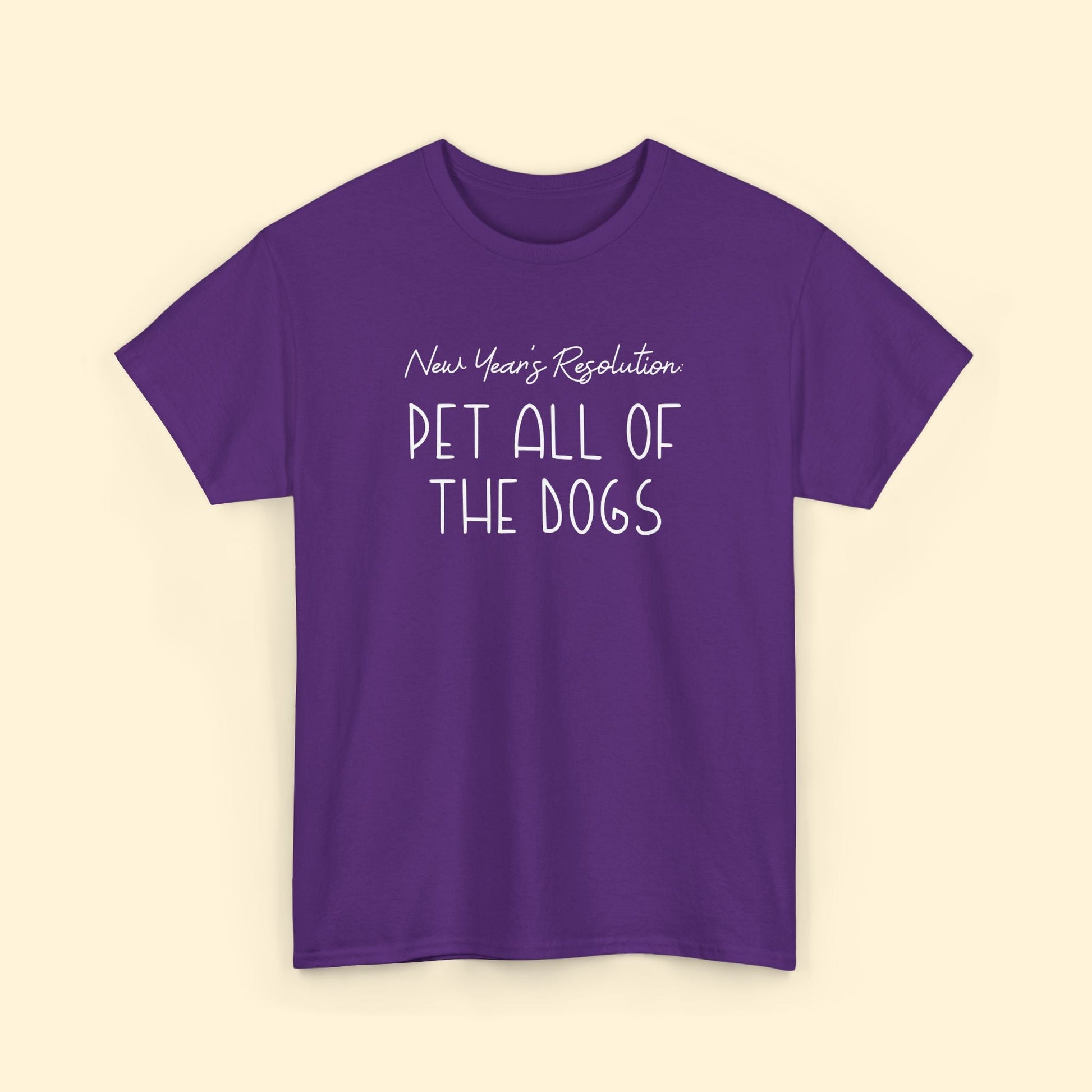 New Year's Resolution: Pet All Of The Dogs | Unisex Tee - Detezi Designs - 97440192639657944914