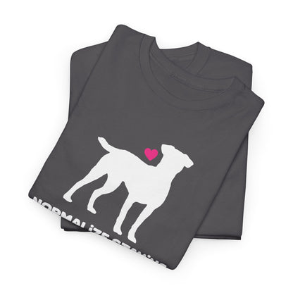 Normalize Staying Home With The Dog | Text Tees - Detezi Designs-26972692476218342489