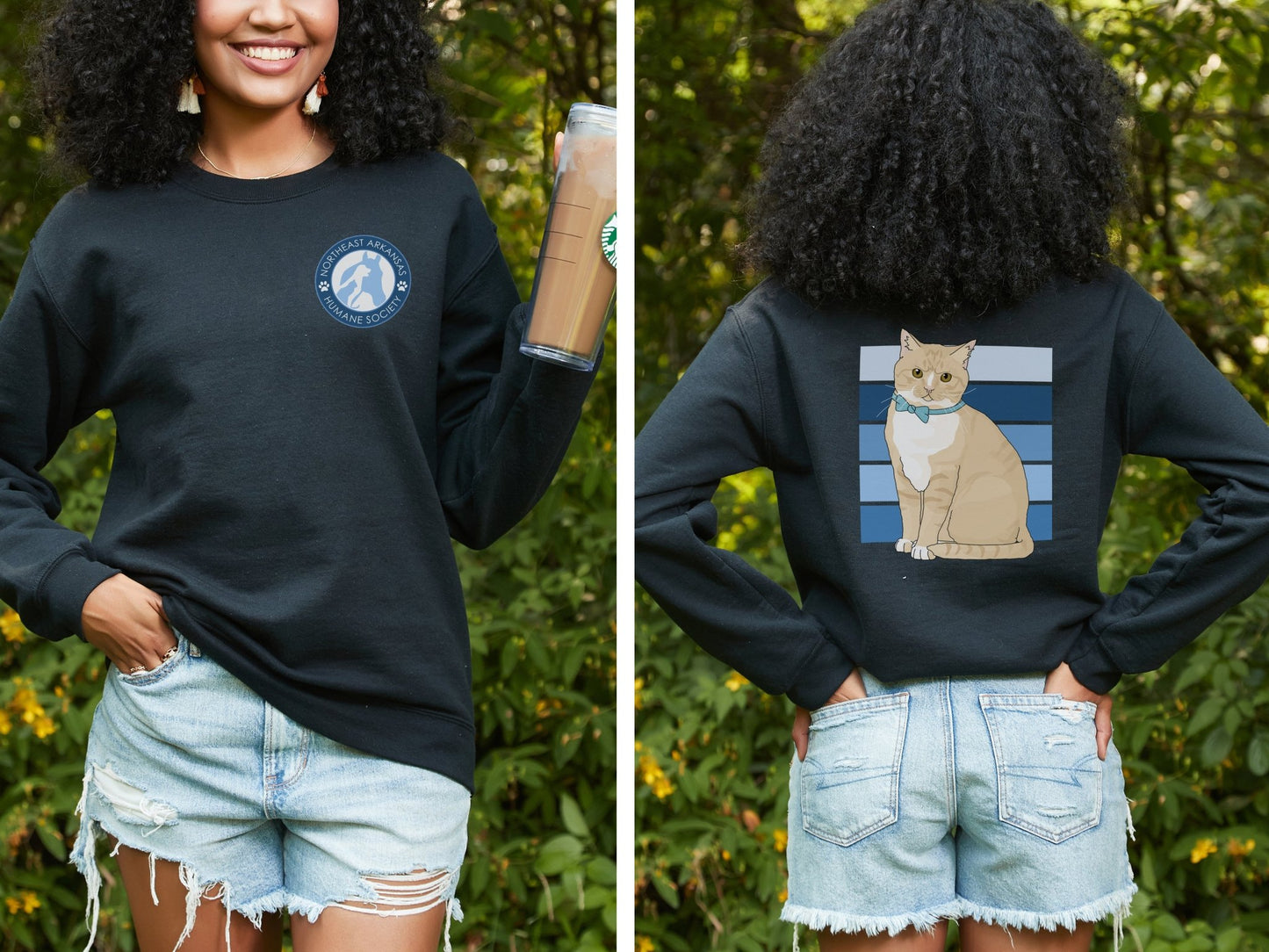 Oscar | FUNDRAISER for Northeast Arkansas Humane Society | Crewneck Sweatshirt - Detezi Designs - 26985483503088090259