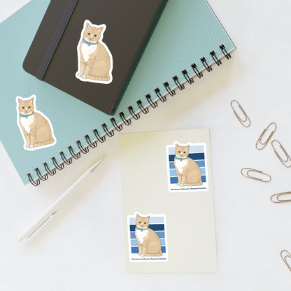 Oscar | FUNDRAISER for Northeast Arkansas Humane Society | Sticker Sheet - Detezi Designs - 11834936177743222108