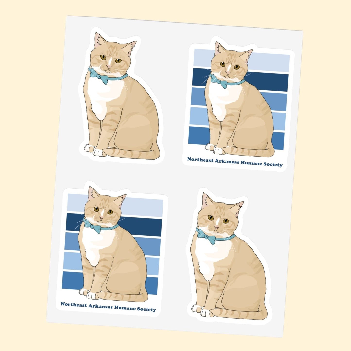 Oscar | FUNDRAISER for Northeast Arkansas Humane Society | Sticker Sheet - Detezi Designs - 11834936177743222108