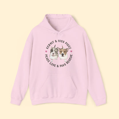 Peace Love & Paws | FUNDRAISER | Hooded Sweatshirt - Detezi Designs-33275723347455262992