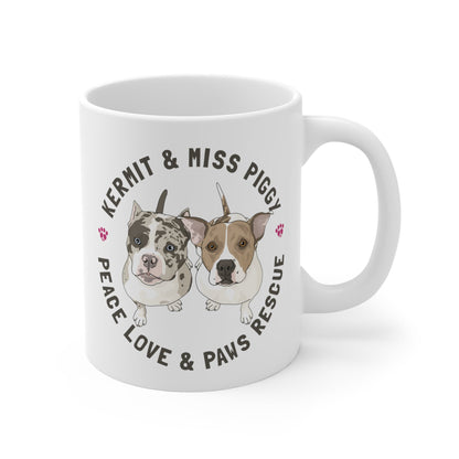 Peace Love & Paws | FUNDRAISER | Mug - Detezi Designs-12430854751885818157