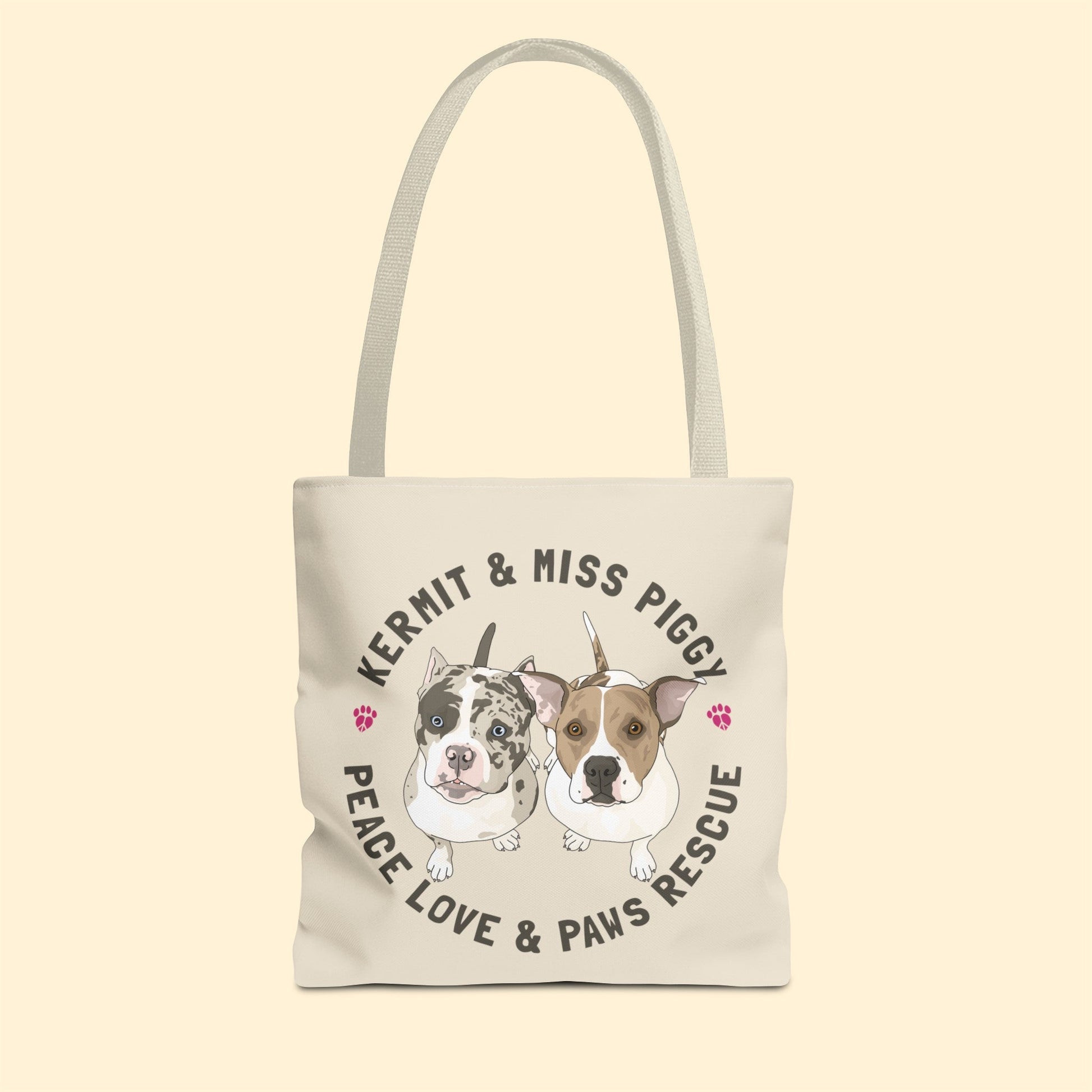 Peace Love & Paws | FUNDRAISER | Tote Bag - Detezi Designs-12969205832231232694